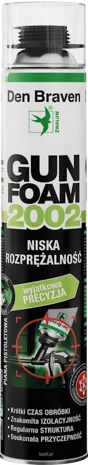 Den Braven PIANA niskoprężna GUNFOAM 2002 750ml pistoletowa
